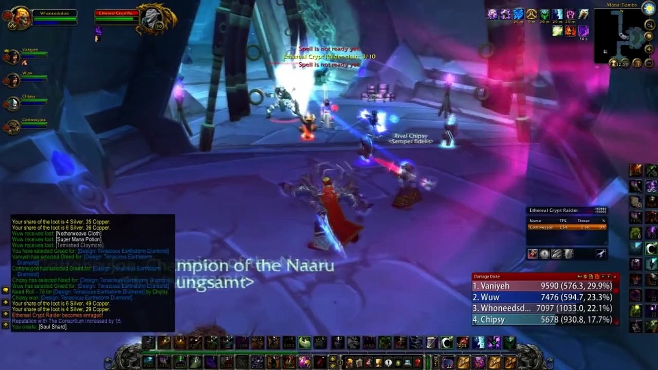 WoW Burning Crusade - Mana Tombs Heroic Mode