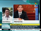 Guatemaltecos exigen la renuncia de Otto Pérez Molina