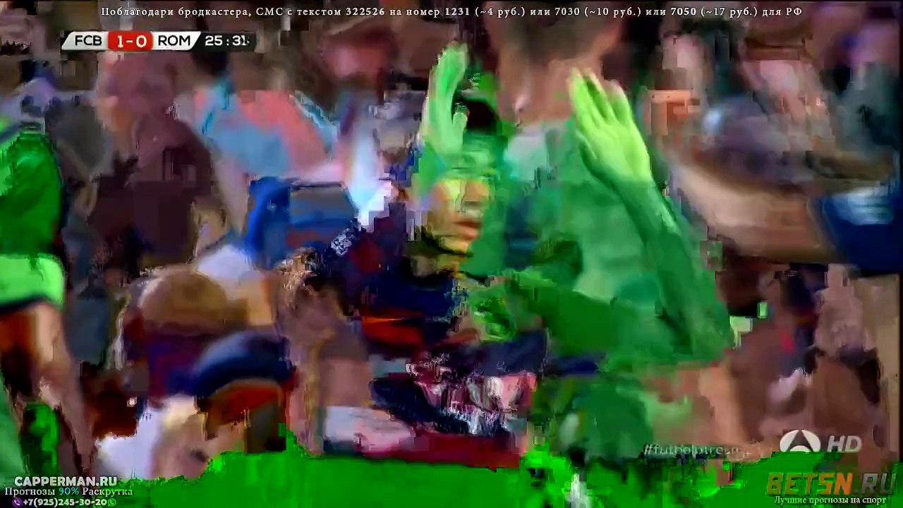 Neymar goal (FC Barcelona 1-0 AS Roma) HD
