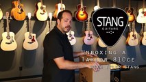 Unboxing a Taylor 810ce Acoustic Guitar
