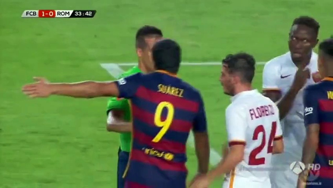 Leo Messi Fight vs  Yanga-Mbiwa  -مشاجر ميسي و يانغا مبيوا