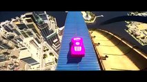 Elsa The Snow Queen from FROZEN plays with DIsney Pixar CARS Lightning McQueen in Pink Color(Parody