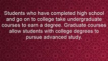 Difference Between Undergraduate And Graduate Degrees