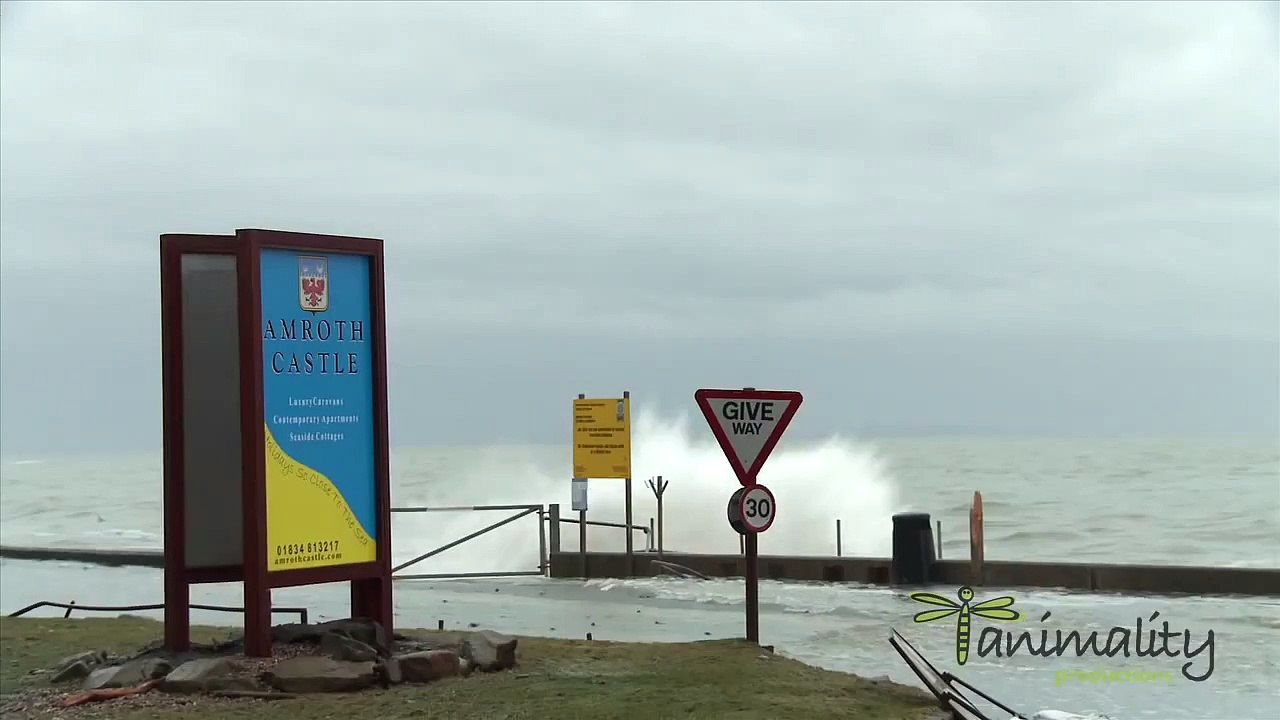 Amroth Beach - 2014 storm