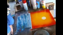 Spray Paint Art Tutorial: Sunsets and Palm Trees