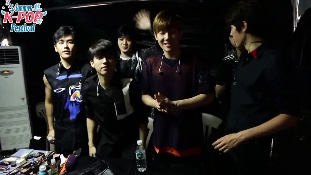 150804 Infinite (인피니트) Back Stage @ 썸머 KPOP 페스티벌 Summer KPOP Festival