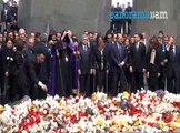Armenias mark remembrance to 1915 Genocide victims, visiting Tsitsernakaberd monument in Yerevan