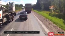 Fatal accident fail - il veut doubler par la gauche mais trop tard