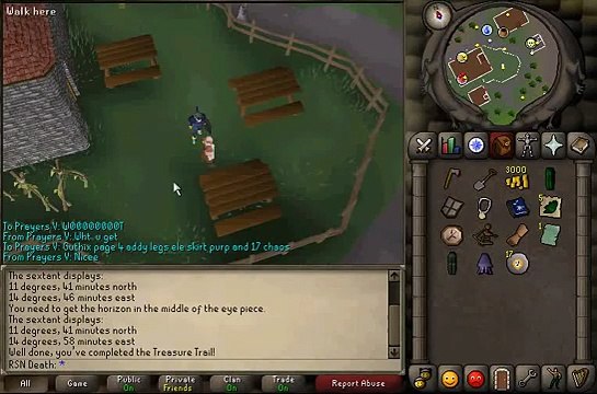 Runescape 07 11 degrees 41 minutes north 14 degrees 58 minutes east!