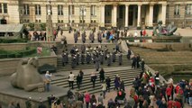 British Army musicians flash mob: 
