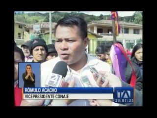 Marcha indígena nacional llegó a Cuenca