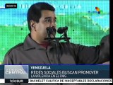 Maduro reitera denuncia de estrategias para desestabilizar Venezuela