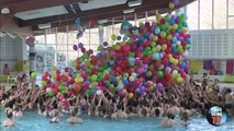 Lâcher de ballons 2014 piscine Lillebonne- La Presqu'île