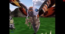 MMD Godzilla - Mothra and MegaGuirus Staring Contest (Funny)
