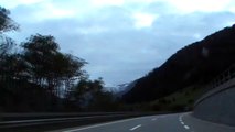 Viaje por suiza, via hacia el tunel de San Bernardino (alpes suizos)