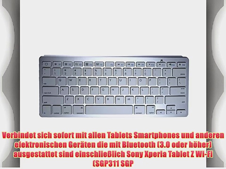 Cooper Cases(TM) B1 universelle Bluetooth Funktastatur f?r Sony Xperia Tablet Z Wi-Fi (SGP311