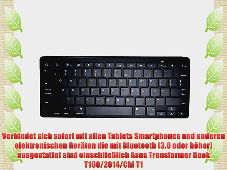 Cooper Cases(TM) B1 universelle Bluetooth Funktastatur f?r Asus Transformer Book T100/2014/Chi