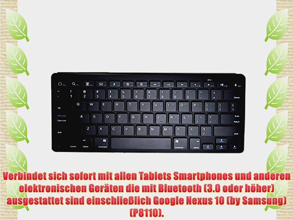 Cooper Cases(TM) B1 universelle Bluetooth Funktastatur f?r Google Nexus 10 (by Samsung) (P8110)
