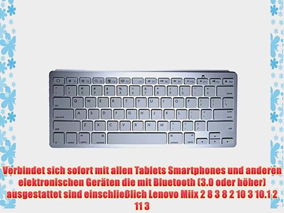 Cooper Cases(TM) B1 universelle Bluetooth Funktastatur f?r Lenovo Miix 2 8 3 8 2 10 3 10.1