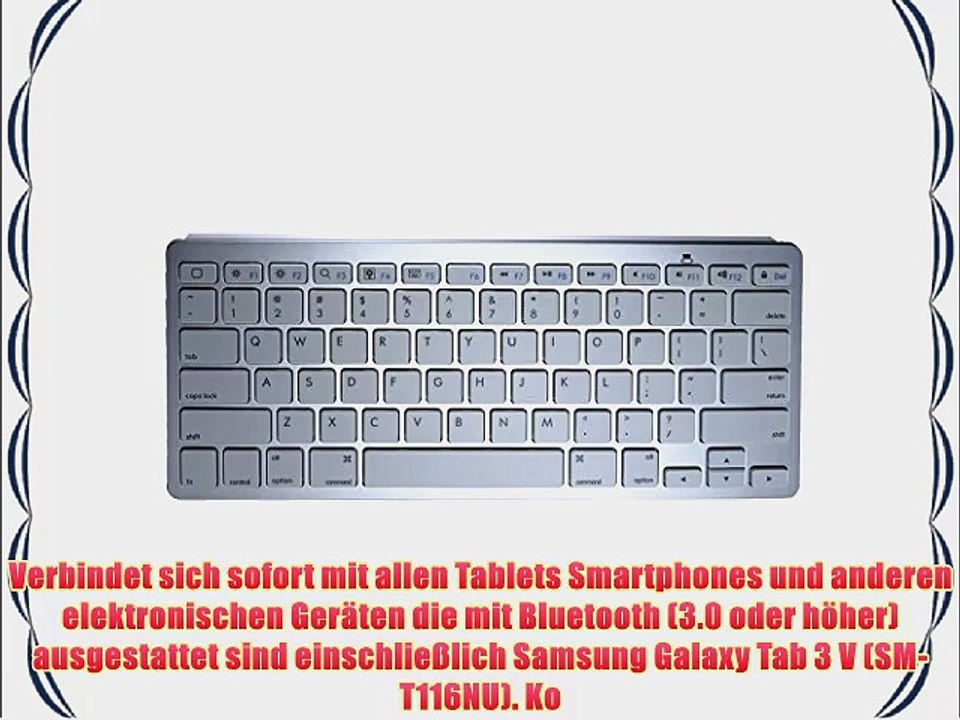 Cooper Cases(TM) B1 universelle Bluetooth Funktastatur f?r Samsung Galaxy Tab 3 V (SM-T116NU)