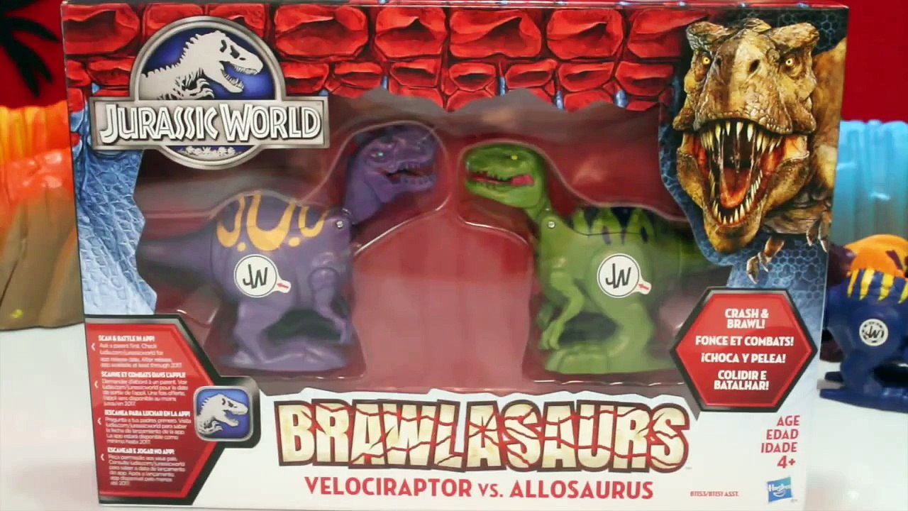 Jurassic World Toys Brawlasaurs Dinosaur Fights Surprise Eggs T Rex Velociraptor ToyPals tv