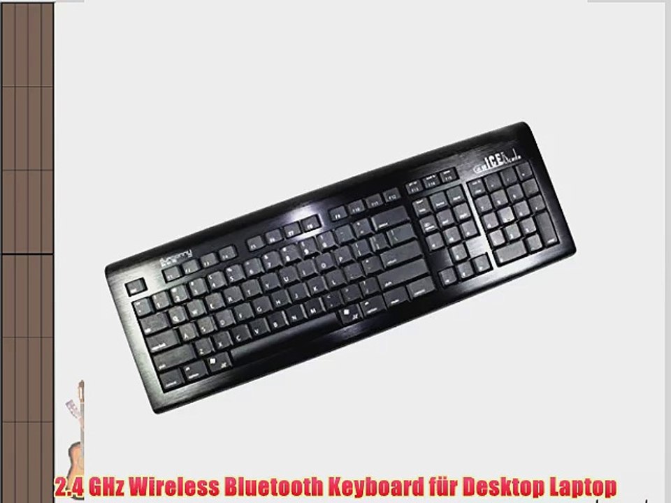 Foxnovo Sunsonny BT-7730 Eis Zikade ultrad?nne 2.4 GHz Wireless Bluetooth Keyboard f?r Desktop