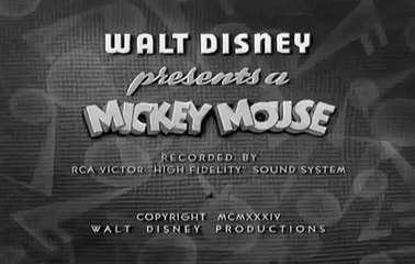 Mickey Mouse Orphan's Benefit Première version 1934 Микки Маус пособие по сиротству