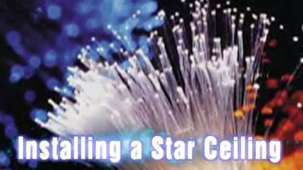 Fiber Optic Star Ceiling Installation Video in Drywall for Children's Bedroom