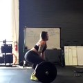 Amazing Video...girl with one hand lifting heavy weight