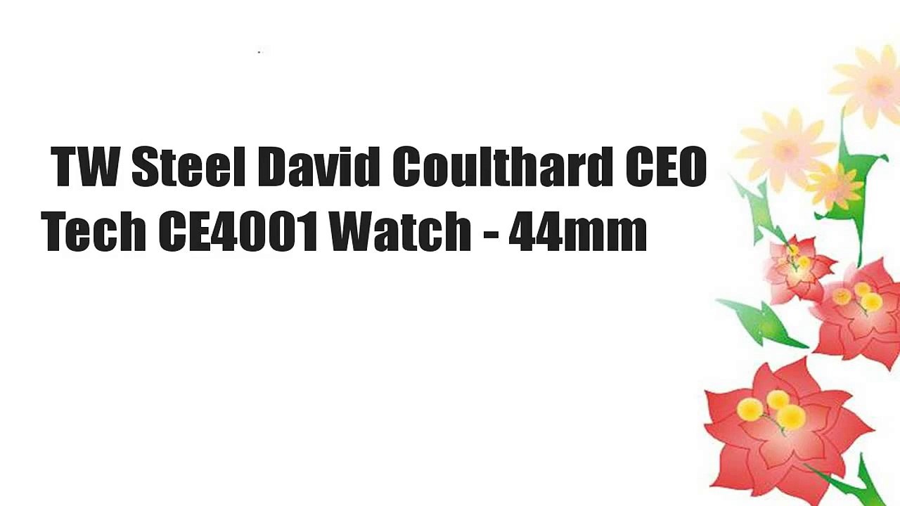TW Steel David Coulthard CEO Tech CE4001 Watch - 44mm