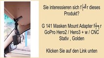 G 141 Masken Mount Adapter fŸr GoPro Hero2 / Hero3   w / CNC Stativ , Golden