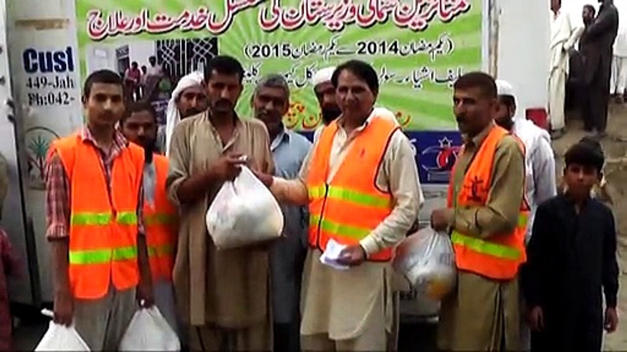 Care and welfare of activities of Customs Health Care Society for IDPs in Bannu and Flood affectees in punjab