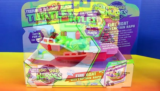 Teenage Mutant Ninja Turtles Half Shell Heroes TMNT Fire Boat Captain Raph Dive Boat Donnie