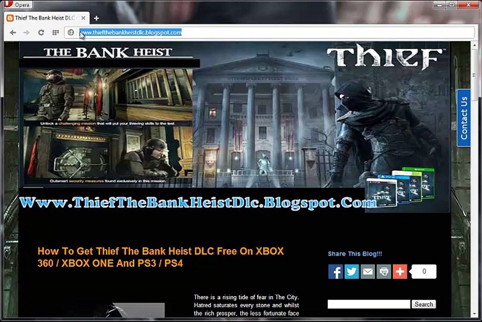 How to Install/Unlock Thief The Bank Heist DLC Free on Xbox 360 / Xbox One  - video Dailymotion