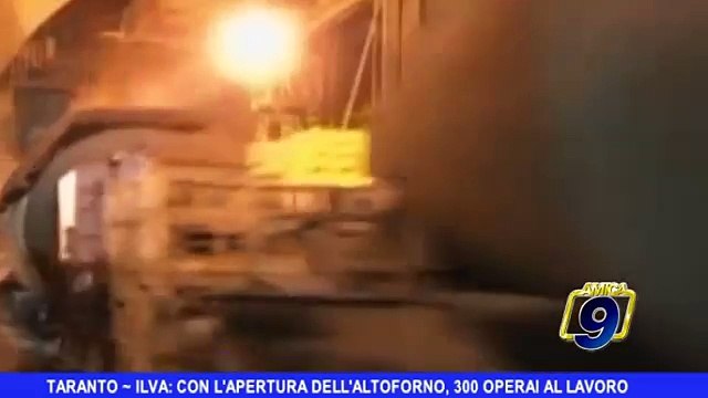 TARANTO | ILVA: Con l'apertura dell'altoforno, 300 operai al lavoro