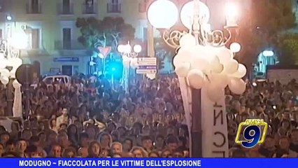 MODUGNO | Fiaccolata per le vittime dell'esplosione