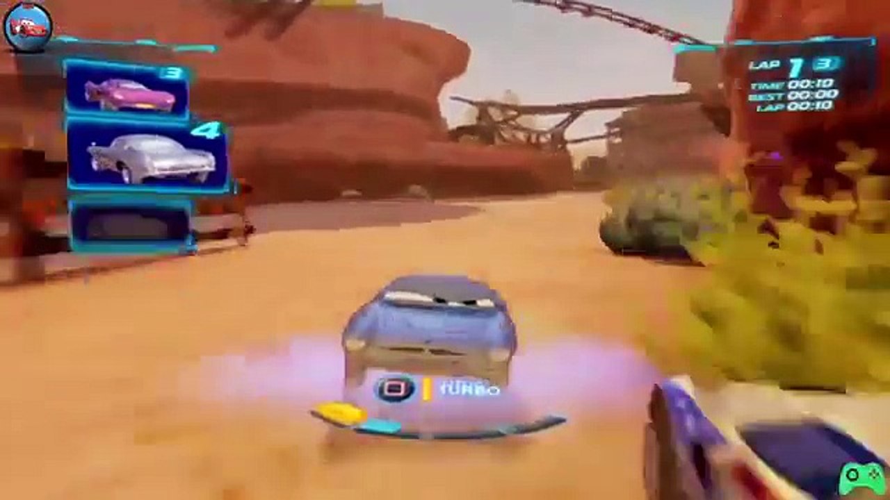 Cars 2 Game - Finn Mcroket - Canyon Run - Alive Cars Mcmissile