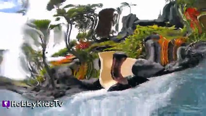 Water SLIDE Surprise Toys! Avengers Minecraft + MLP in Hawaii HobbyKidsTV