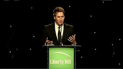 Dustin Lance Black Presents Paris Barclay with Liberty Hill's Upton Sinclair Award