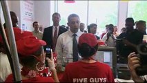 When President Obama bought Brian Williams a Cheeseburger at Five Guys