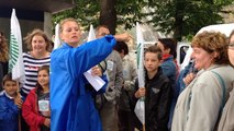Manifestation des agricultrices à Saint-Lô