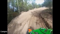 KTM SX 125 motocross on dirt track   Crash | Contour  2 Helmet Cam