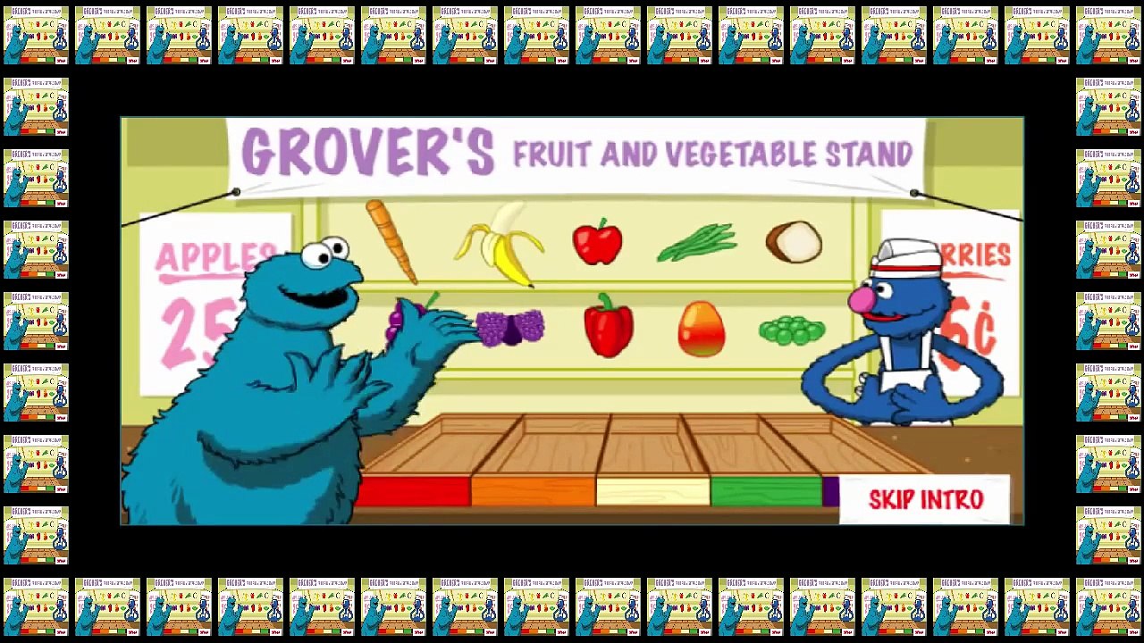 Sesame Street Color Me Hungry Cartoon Animation PBS Kids Game Play Walkthrough
