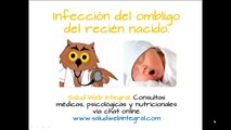 Infección del ombligo del bebé recién nacido