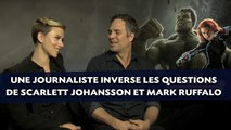 Une journaliste inverse les questions de Scarlett Johansson et Mark Ruffalo