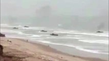 إنزال بحري لقوات الصاعقة ومشاة البحرية السعودية على الاراضي اليمنية