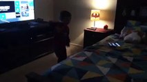 My baby brother dancing to TURN DOWN FOR WHAT