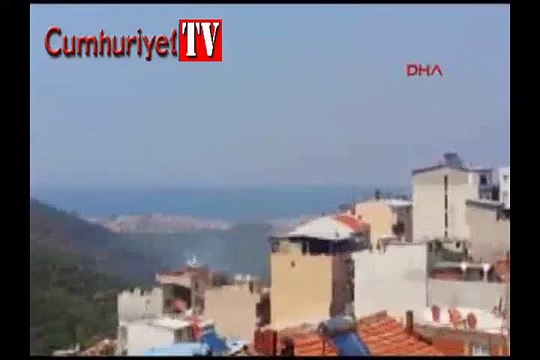 İzmir'deki orman yangınından ilk görüntüler