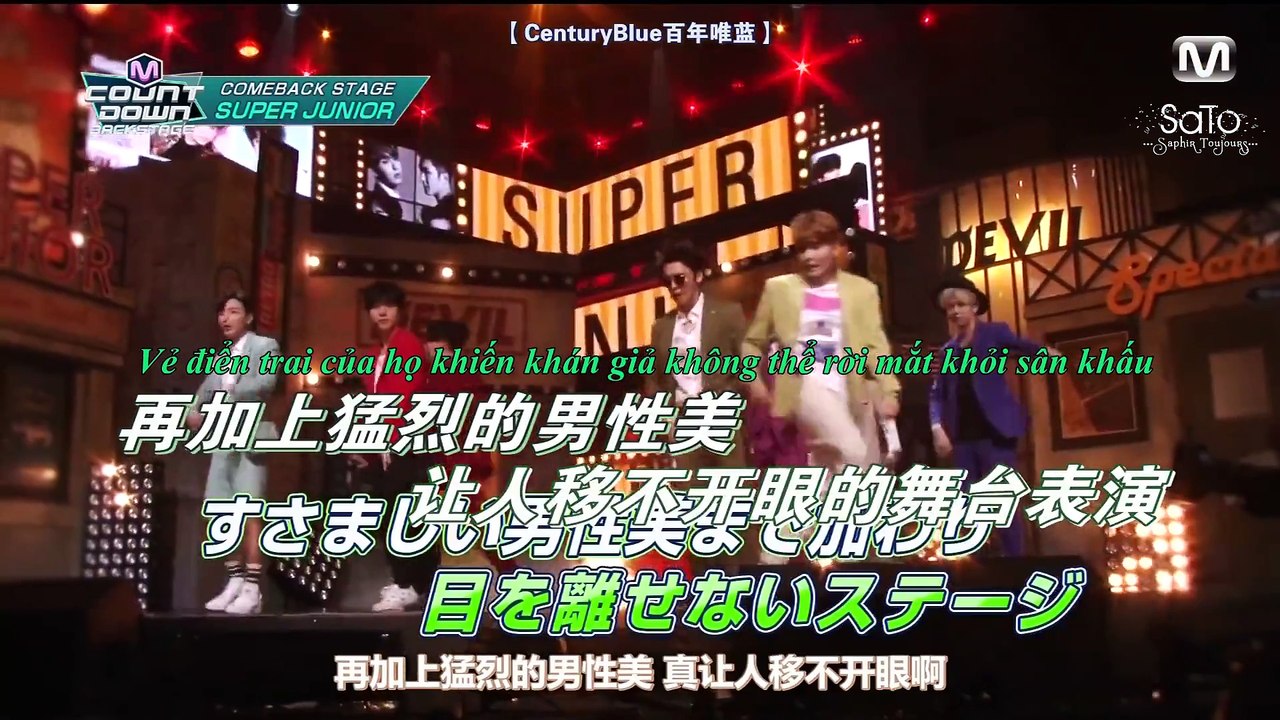 [SATO][Vietsub] 150731 Mnet Japan M! Countdown Backstage with Super Junior