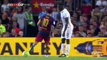Lionel Messi Headbutts Mapou Yanga Mbiwa - Messi Headbutt Barcelona vs. Roma 2015